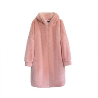 Women's Winter Loose Large Size Imitation Mink Plush Fur Coat