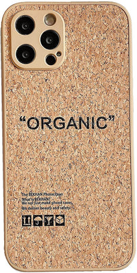 Wood Grain Phone Case Silicone Straight Edge Fine Hole