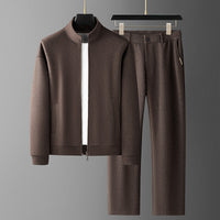 Men's Fashion Casual Stand-Collar Sweatshirt Sports Suit