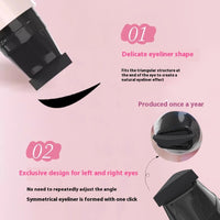 Waterproof Not Smudge Precise Outline Natural Long Lasting Integrated Double-headed Eyeliner Stamp Pen