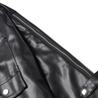 Men's Niche Design Two-way Zipper Stitching Riding Motorcycle Jacket