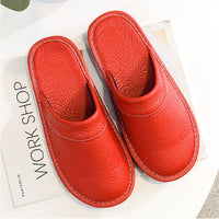 Flyover Shoes Men's Genuine Leather Home Slippers