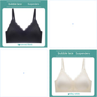Bubble Lace Strap Latex One-piece Seamless Underwear For Women