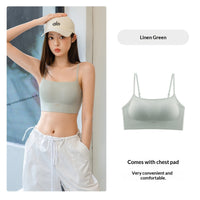 Ice-silk Cooling Camisole Seamless Support Stylish Back Design