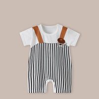 Thin Women's Short Sleeve Newborn Baby Child Jumpsuit Romper