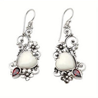 Retro Vine And Floral Diamond-studded Earrings