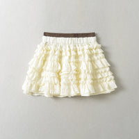New Women's American Cream Stitching Secret Exam Skirt