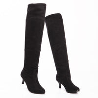 Knight Boots Sweet Suede Over The Knee Plus Size