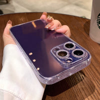 Starry Glitter For 14promax Phone Case Transparent
