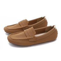 Gommino Women's Round Head Flying Woven Pumps