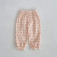 Versatile Floral Cotton Pants Mosquito Prevention