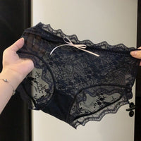 Japanese-style Mesh Comfortable Breathable Cotton Mid-small Women's Underwear