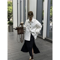 New Womens French-style Sophisticated Minimalist Blouse