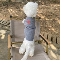 Dog Cat Autumn And Winter Warm Pet Sweater Small And Medium Solid Color Cardigan