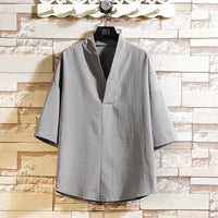 Fashion Personality Men's Three-quarter Sleeve Top