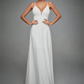 New Lace V-Neck Strap Evening Gown
