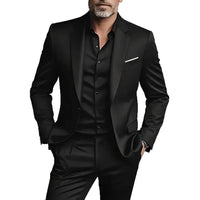 Men's Business-Casual Two-Piece Suit Set