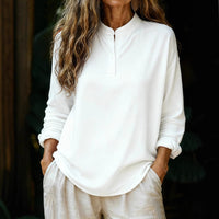 Casual Loose-fitting Fashionable Long-sleeve Crew-neck Pullover Shirt