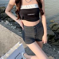 Women's High Waist Thin Skinny Sheath Thin Hot Pants