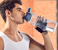 Construction Site 1L Large Capacity Water Cup Outdoor Plastic Water Bottle Portable In Summer