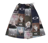 Rabbit Cat Printed Cute A Pendulum Length Skirt