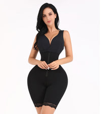 Large Size One-piece Shapewear Cotton Cup Open Crotch Postpartum Slimming And Hip Lifting Polymerization Bra Suit