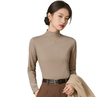 Lightweight Slim-fit Warm Mock-neck Base Layer