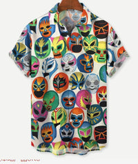 Summer Leisure Printed Hawaiian Shirt Men Vacation Seaside