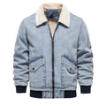 Autumn And Winter New Fleece-lined Denim Coat Jacket