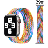 Compatible with Apple, Suitable For Iwatch Strap Simple Nylon Stretch Woven One Apple Watch Apple Nylon Strap