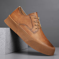 Lace-up Platform Korean Casual Shoes Retro Men's Shoes Board Shoes