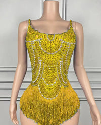 Women's Creative All-Match Solid-Color Tassel Dress