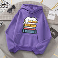 Geometric Pattern Loose Round Neck Girly Style Long Women's Sweater