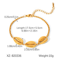 Starfish Shell Marine Element Stainless Steel Bracelet