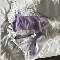 Strap Thong Panty Two-Piece Womens Loungewear Set