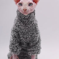 Hairless Cat Clothes, Autumn And Winter Plush Warm Cat Clothes