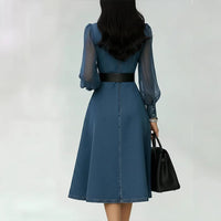 Korean Casual Spring Women's Denim Dress