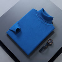 High Lapel Sweater Solid Color Casual