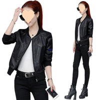 Autumn And Winter New Korean Version Loose Baseball Jacket Leather Cardigan