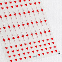 Frosted Thin Transparent Adhesive Nail Sticker