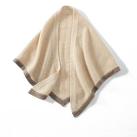 Triangular Binder Knitted Cashmere Shawl