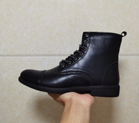 Men's Martin Boots Men's Shoes Pointed Toe Retro Leather Boots