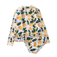 Children's Swimsuit Female Sun Protection Girls' Two-piece Swimsuit