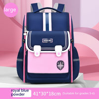 Primary School Student Schoolbag Female Lightweight Burden Alleviation Spine Protection