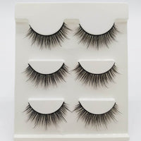Three Pairs Of 3D Eyelash Natural Thick Multi-layer