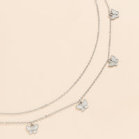 Tassel Butterfly Pendant Double Waist Chain