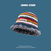 Retro Color Handmade Knitted Fisherman Hat