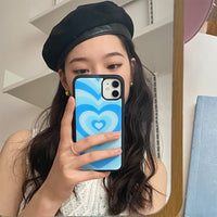 Blue Love Mobile Phone Case Silica Gel