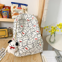 Cute Print High School Student Computer Backpack
