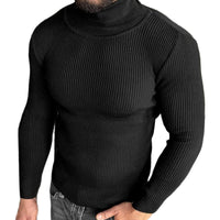 High-neck Slim-fit Long-sleeve Knitted Pullover Base Shirt